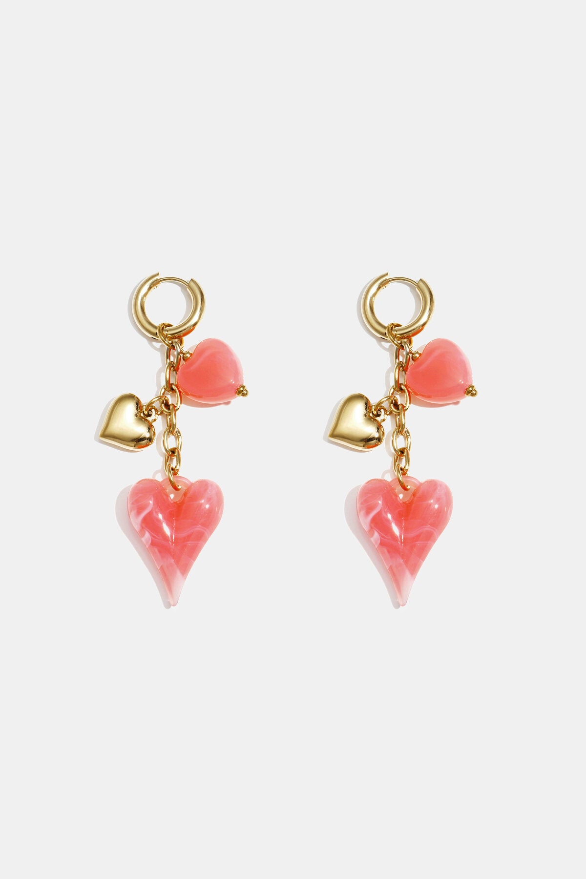 Dangling Heart Chain Earrings Eloise Closet Jewelry