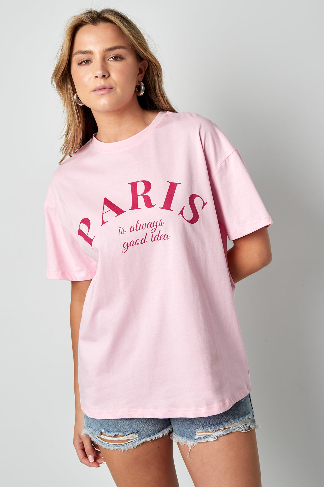 Paris Quote Cotton T-Shirt Eloise Closet