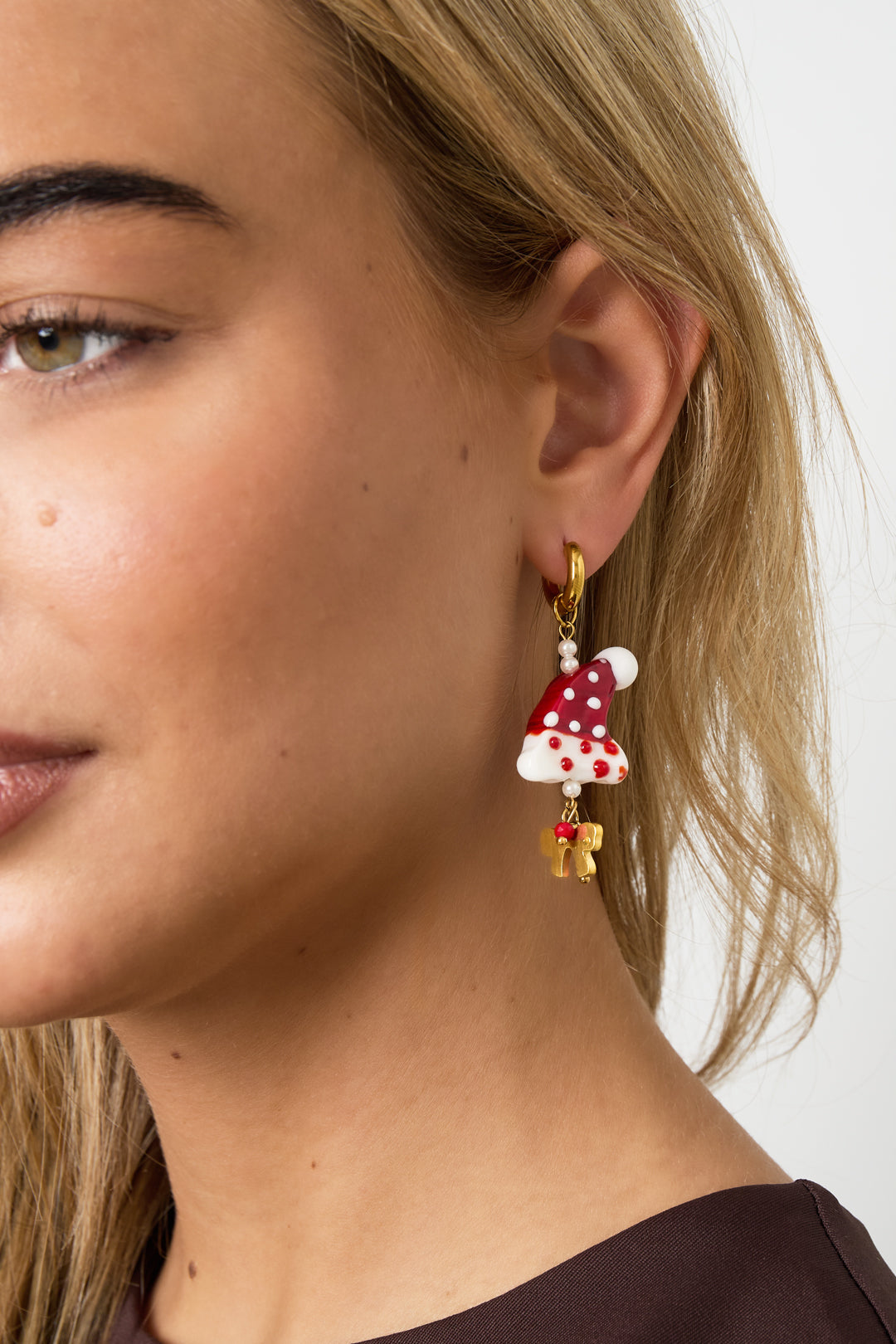 Stainless Steel Drop Earrings Cartoon Casual Christmas Simple Series Women's jewelry