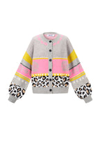 Eloise Closet Floral Print Knit Cardigan