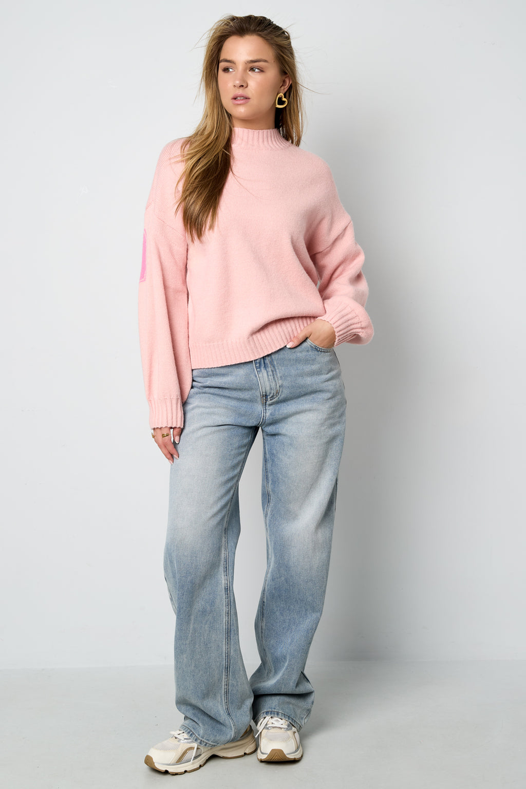 Letter Back Knit Sweater Eloise Closet