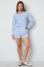 Striped Cotton Summer Shorts Eloise Closet