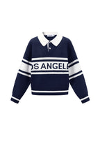 City Letter Collar Sweater Eloise Closet