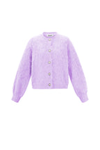 Elosie loset Knit Cardigan Casual Solid Color