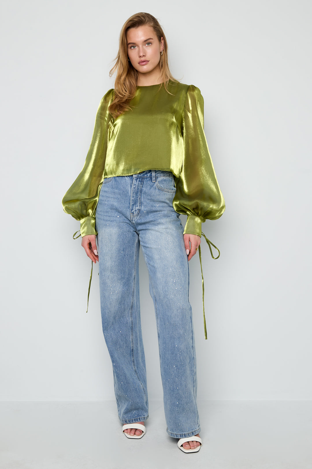 Shimmer Pearl Blouse Eloise Closet