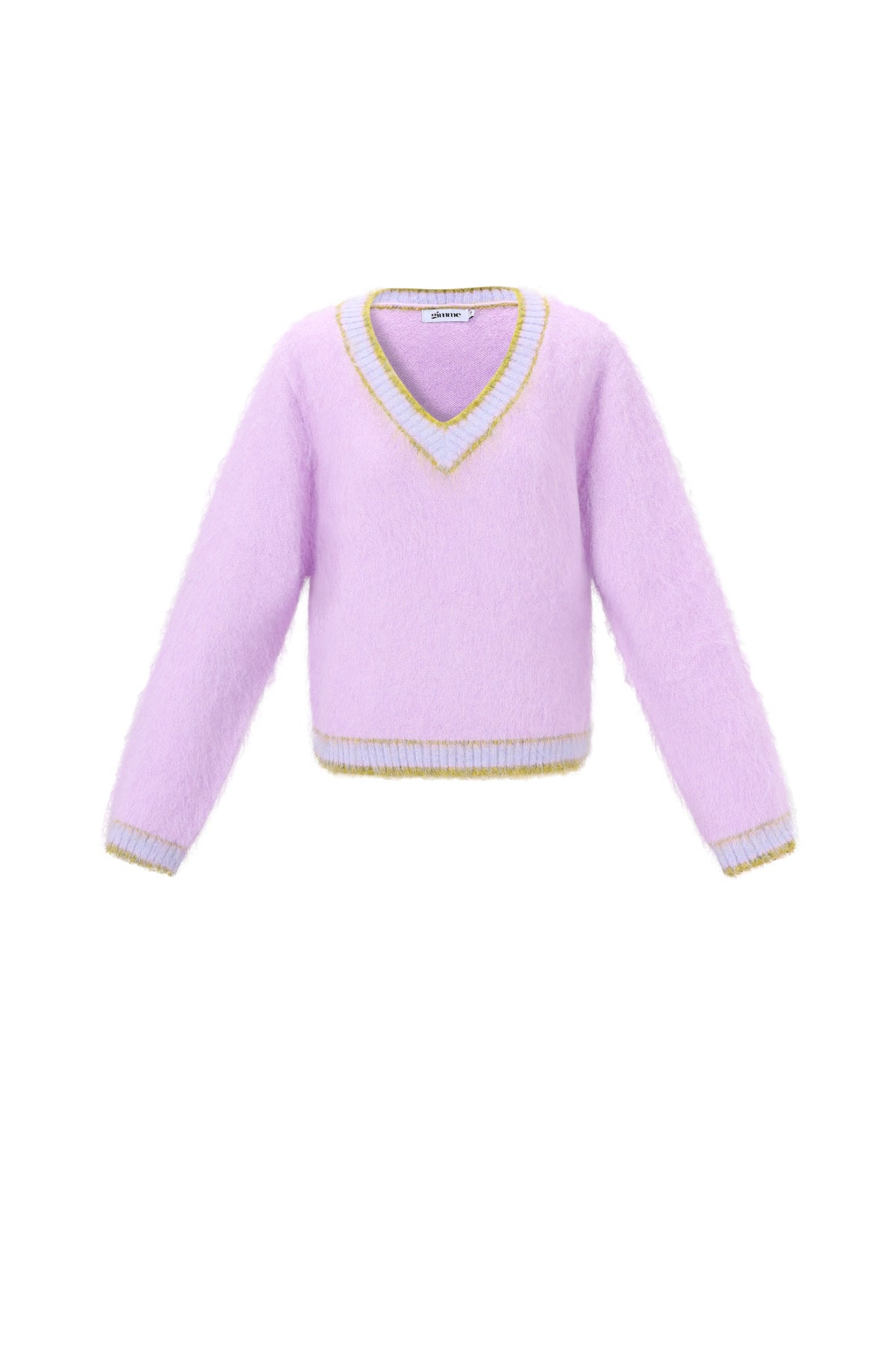 Color Clash V-Neck Sweater Eloise Closet