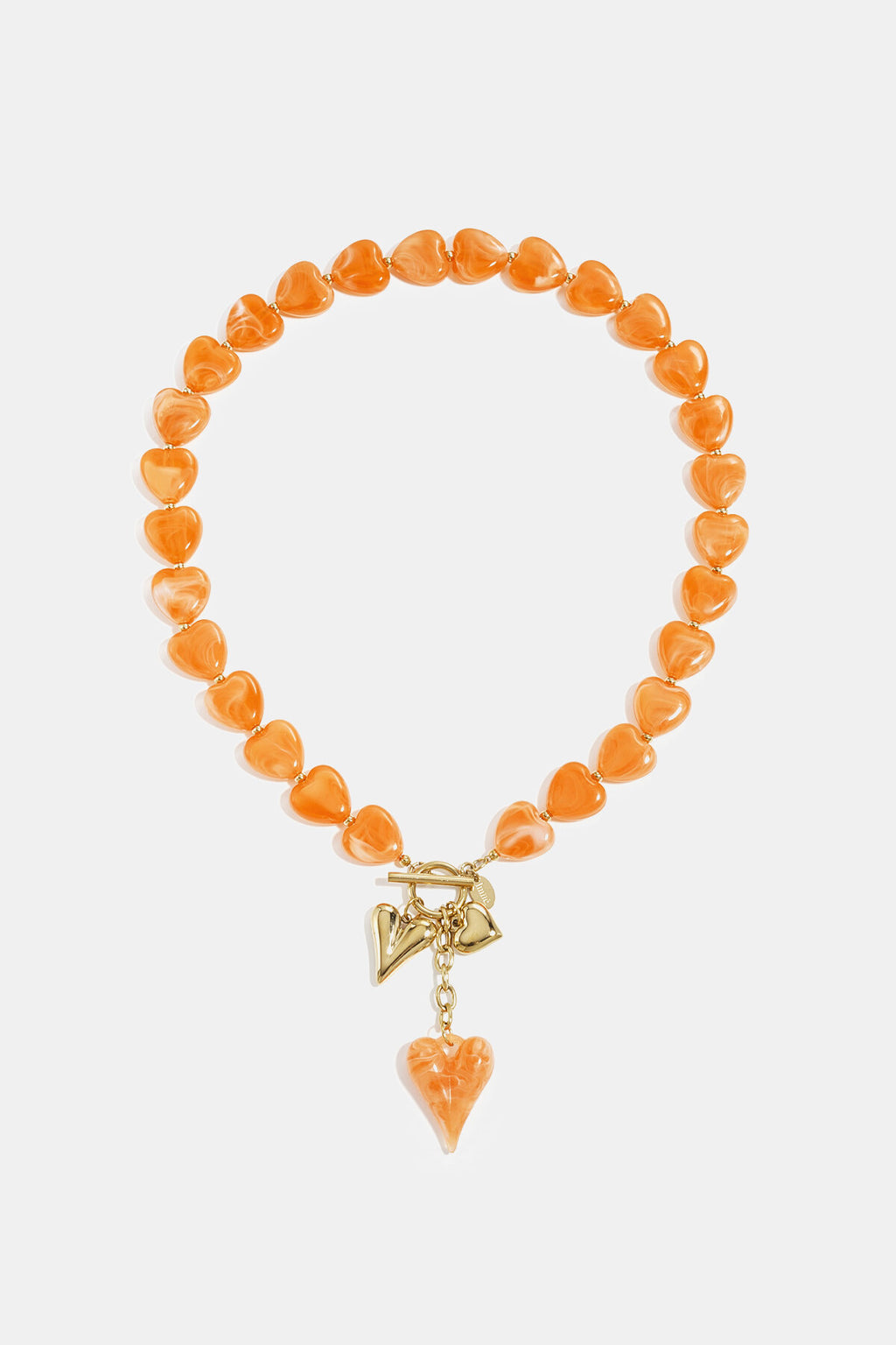 Heart Charm Bead Necklace Eloise Closet Jewelry