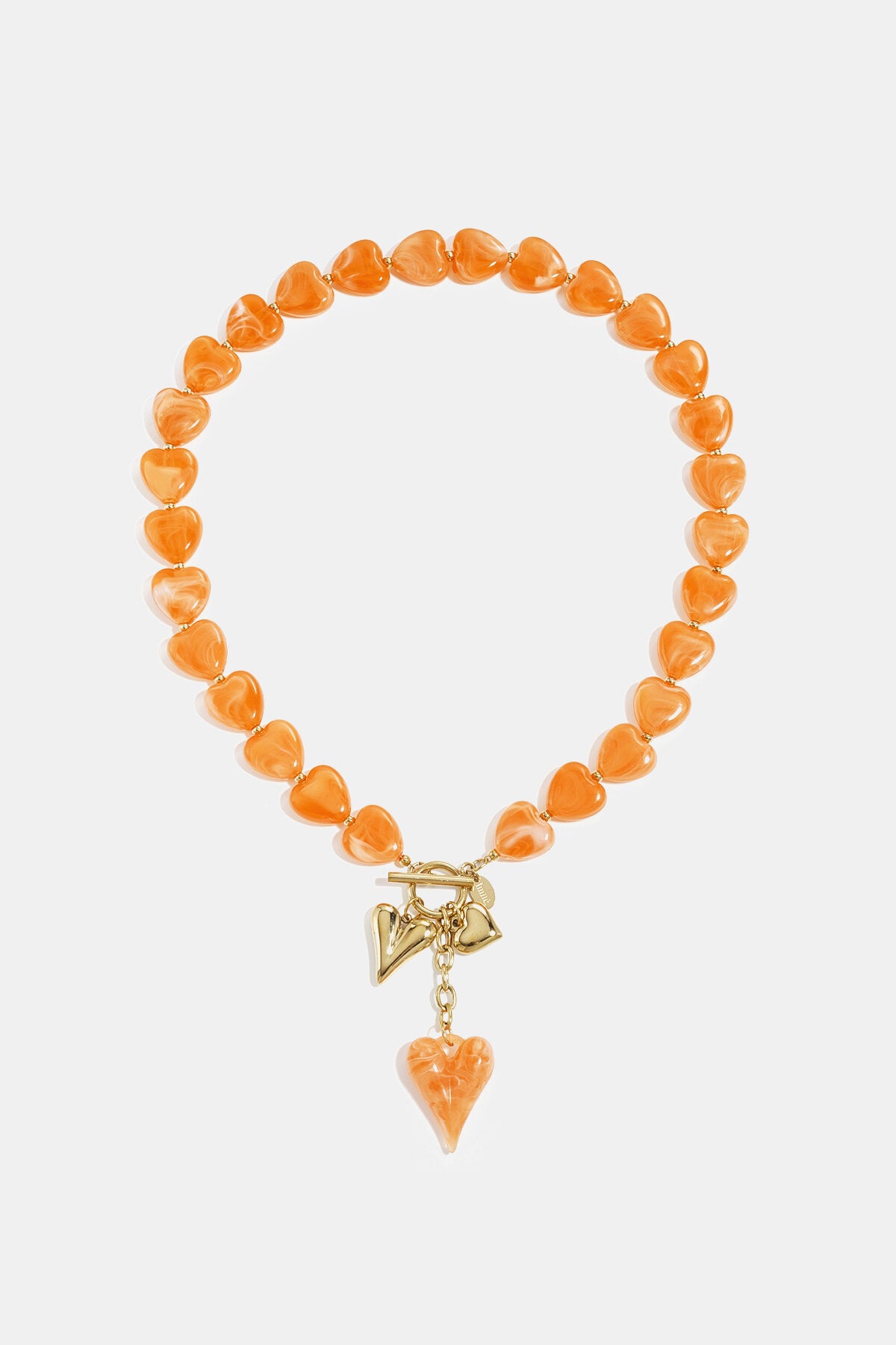 Heart Charm Bead Necklace Eloise Closet Jewelry